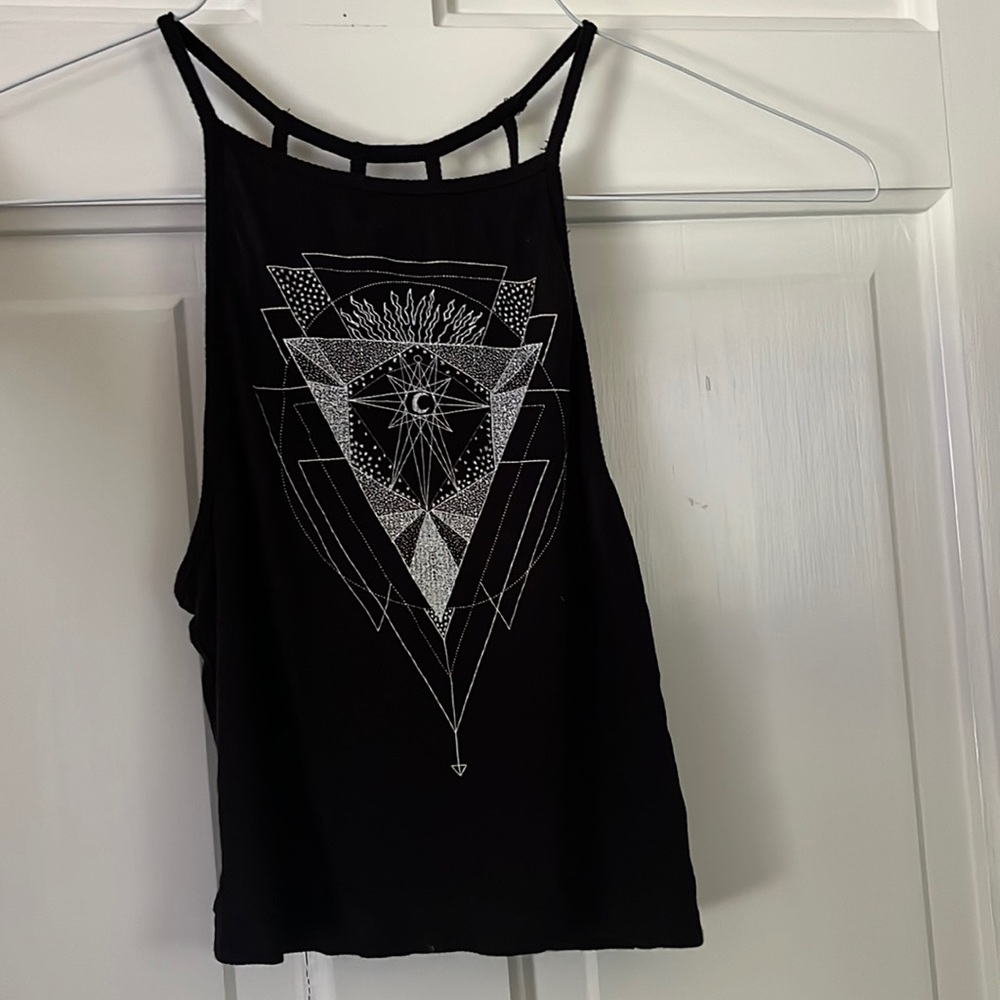 Kendall + Kylie printed crop top